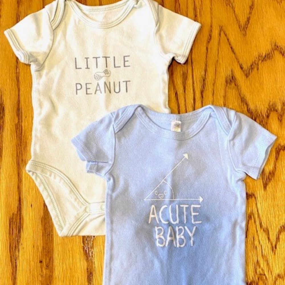 6 Month Clothing Lot: Fun Onesies!